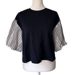 Ramy Brook navy blue short sleeve top size XS
